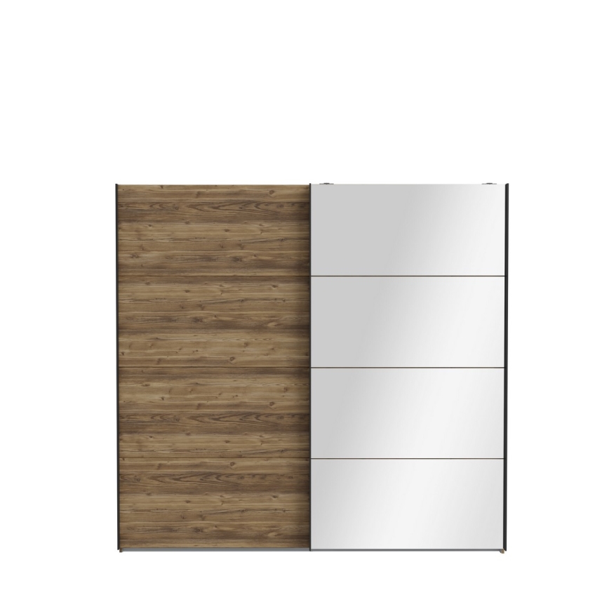 Kleiderschrank mit Spiegel OREN 220x210 cm Artisan-Eiche