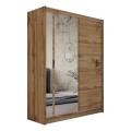 Kleiderschrank mit Spiegel SABRINA 180x215 cm Wotan-Eiche
