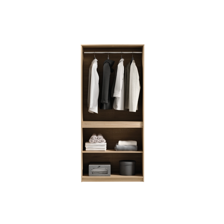 Kleiderschrank MIYABI 90x198x52 cm Eiche Cremona
