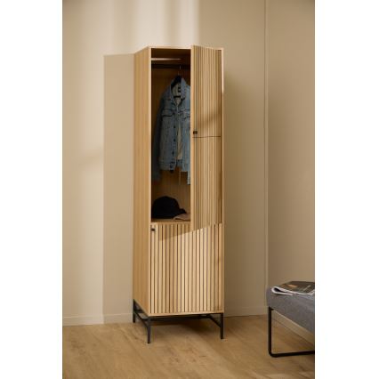Kleiderschrank OLIVIA 51x200 cm, Eiche