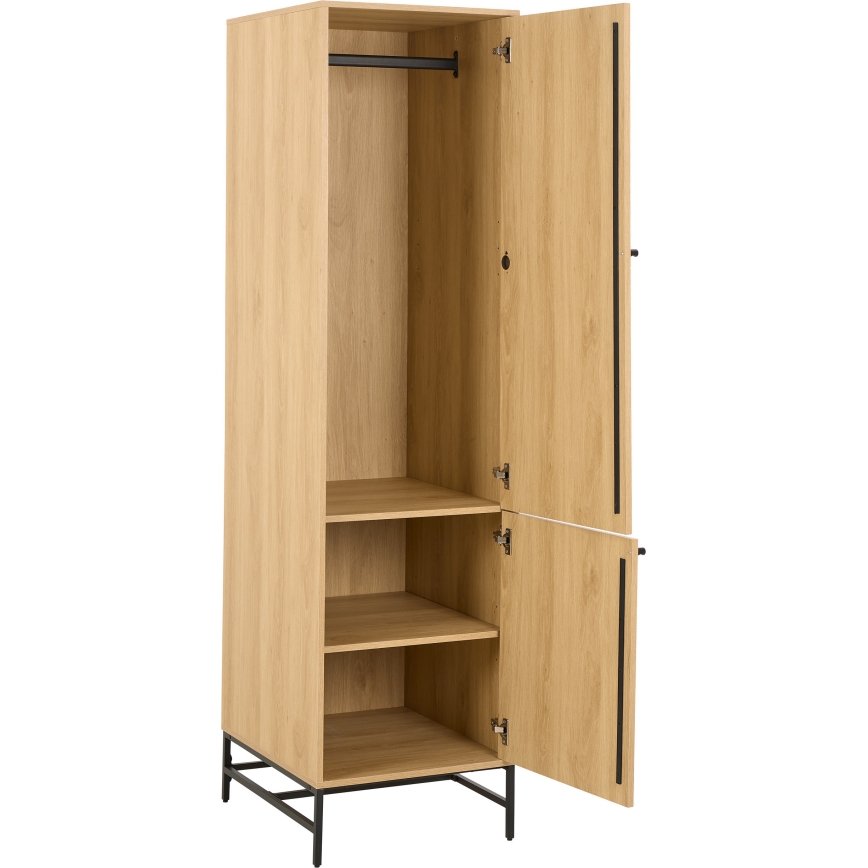 Kleiderschrank OLIVIA 51x200 cm, Eiche