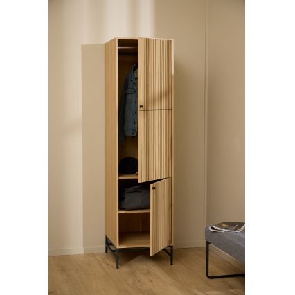 Kleiderschrank OLIVIA 51x200 cm, Eiche