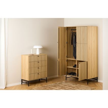 Kleiderschrank OLIVIA 99x200 cm Eiche