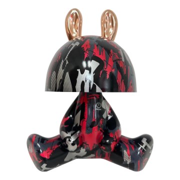 Kleine, dimmbare LED-Kinderleuchte mit Touch-Funktion FANCY LED/2,5W/3,7V 1200 mAh schwarz/rot