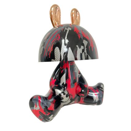 Kleine, dimmbare LED-Kinderleuchte mit Touch-Funktion FANCY LED/2,5W/3,7V 1200 mAh schwarz/rot