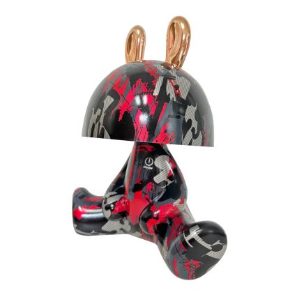 Kleine, dimmbare LED-Kinderleuchte mit Touch-Funktion FANCY LED/2,5W/3,7V 1200 mAh schwarz/rot