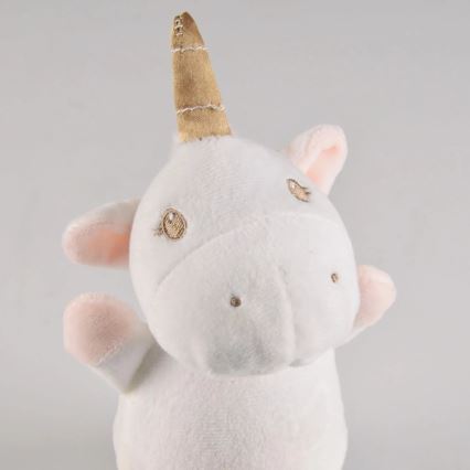 Kleine LED-RGB-Nachtleuchte für Kinder mit Melodie 3xAAA/5V Einhorn