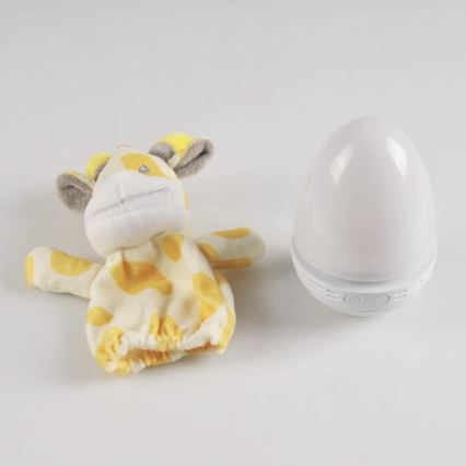 Kleine LED-RGB-Nachtleuchte für Kinder mit Melodie 3xAAA/5V Giraffe