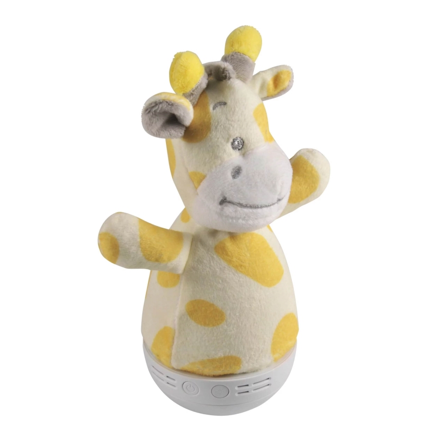 Kleine LED-RGB-Nachtleuchte für Kinder mit Melodie 3xAAA/5V Giraffe