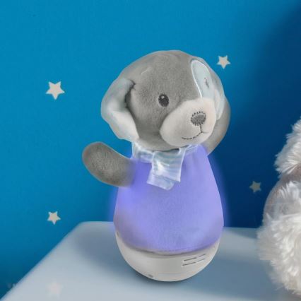 Kleine LED-RGB-Nachtleuchte für Kinder mit Melodie3xAAA/5V Hündchen