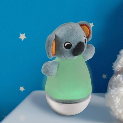 Kleine LED-RGB-Nachtleuchte für Kinder mit Melodie 3xAAA/5V Koala