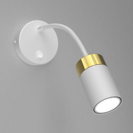 Kleine Wandlampe JOKER 1xGU10/8W/230V weiß/golden