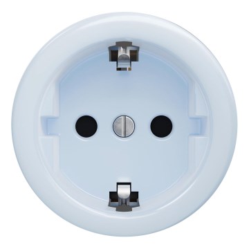 Kliklap - Rahmenlose Retro-SCHUKO-Haushaltssteckdose 230V/16A blau