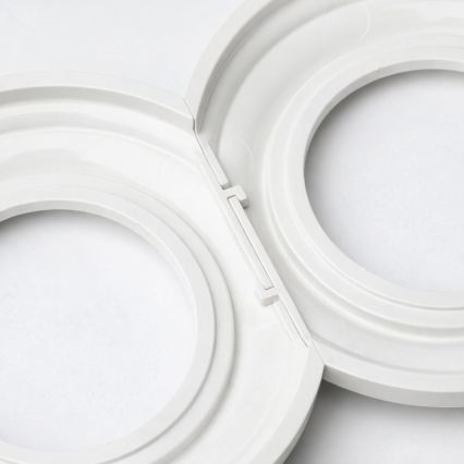 Kliklap - Retro-Abschlussrahmen aus Keramik, weiß