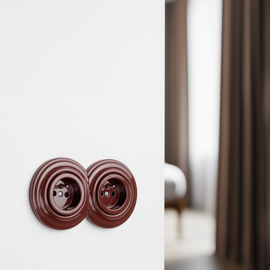 Kliklap - Retro-Abschlussrahmen, Braun