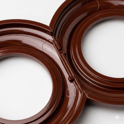 Kliklap - Retro-Abschlussrahmen, Braun