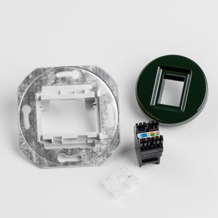 Kliklap - Retro-Datendose mit grünem Rahmen