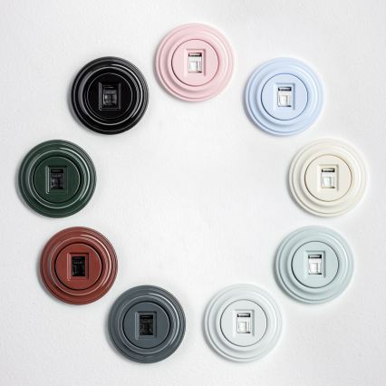 Kliklap - Retro-Datendose mit grünem Rahmen