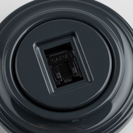 Kliklap - Retro-Datendose mit Rahmen in Anthrazit