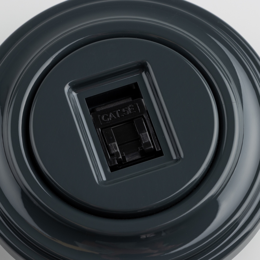 Kliklap - Retro-Datendose mit Rahmen in Anthrazit