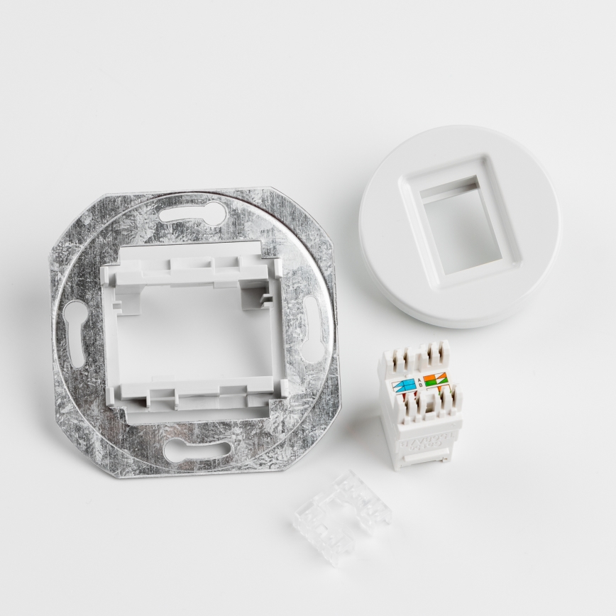 Kliklap - Retro-Datendose mit Rahmen in schneeweiß