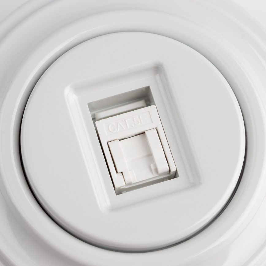 Kliklap - Retro-Datendose mit Rahmen in schneeweiß