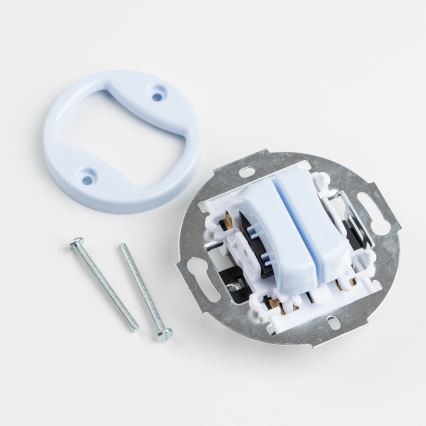 Kliklap - Retro-Doppeltaste mit Rahmen, blau