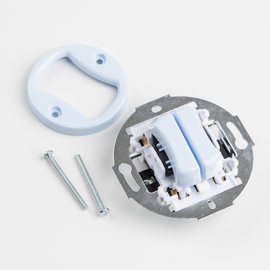 Kliklap - Retro-Doppeltaste mit Rahmen, blau