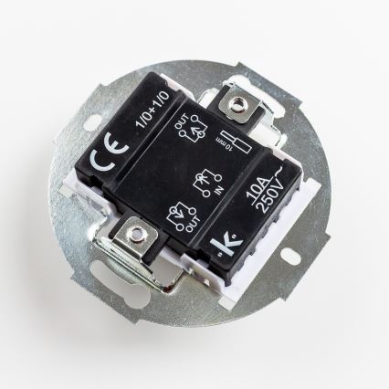 Kliklap - Retro Doppeltaster, rahmenlos, grün