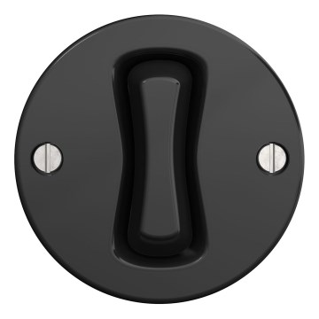 Kliklap - Retro Kreuzschalter ohne Rahmen Nr. 7 Schwarz