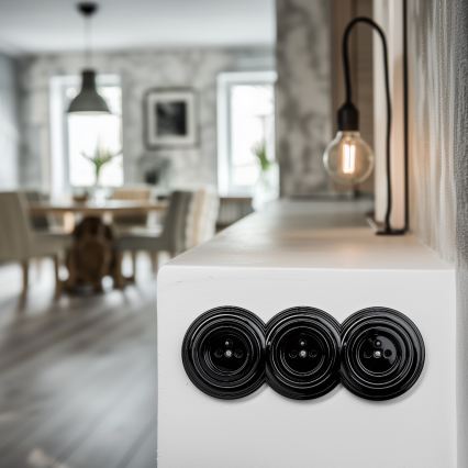 Kliklap - Retro-Mittelrahmen schwarz