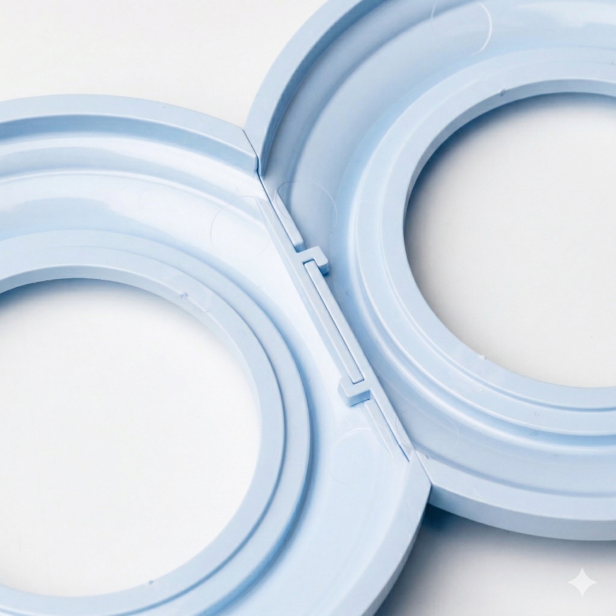 Kliklap - Retro-Rahmen, zentral, blau