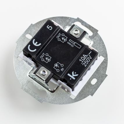 Kliklap - Retro-Serienschalter mit Rahmen Nr. 5, grün