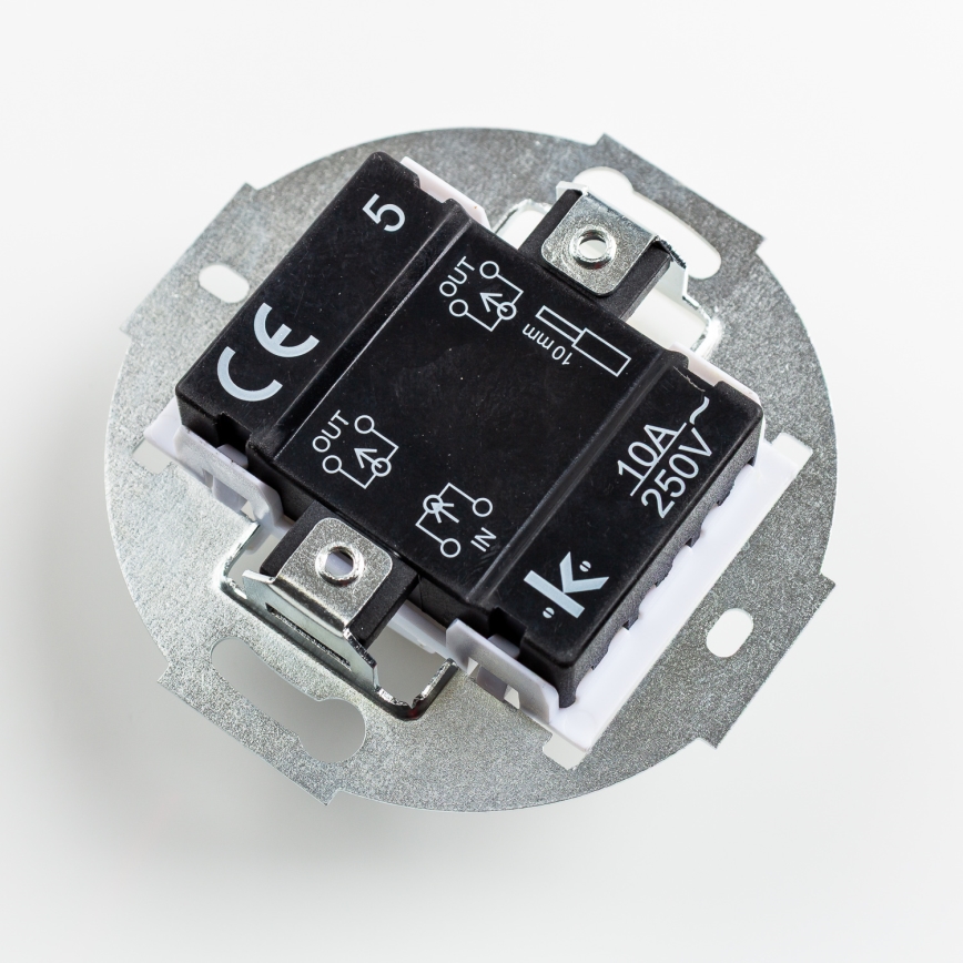 Kliklap - Retro Serienschalter ohne Rahmen Nr. 5 Schwarz