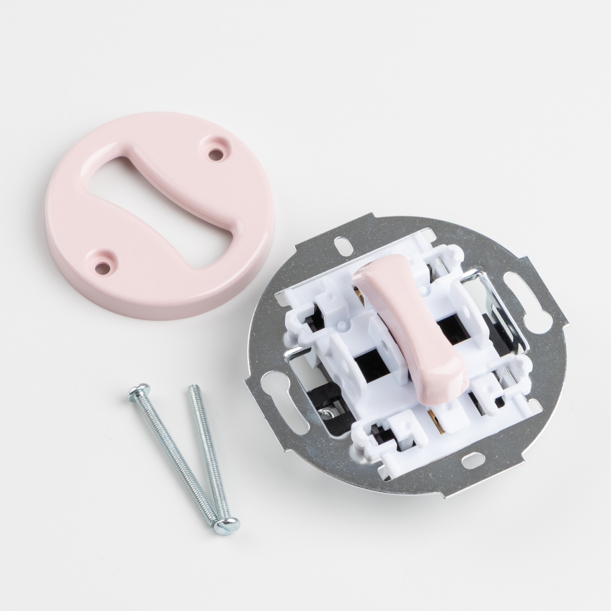 Kliklap - Retro-Taste mit Rahmen in Altrosa