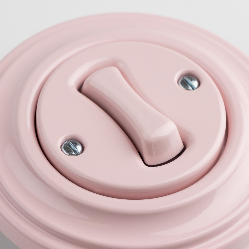 Kliklap - Retro-Taste mit Rahmen in Altrosa