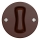 Kliklap - Retro Treppenschalter ohne Rahmen Nr. 6 ohne Rahmen braun