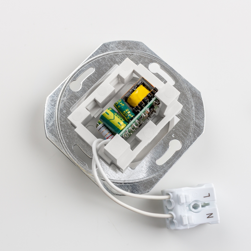 Kliklap - Retro-USB-Steckdose A+C mit Rahmen, grün