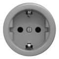 Kliklap - Retro-Wandsteckdose ohne Rahmen SCHUKO 230V/16A grau