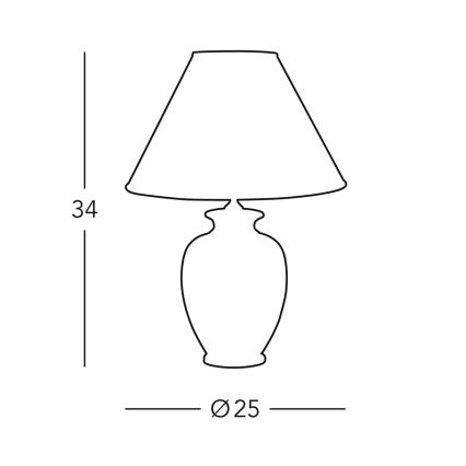 Kolarz 0014.73S - Tischleuchte GIARDINO 1xE27/60W/230V