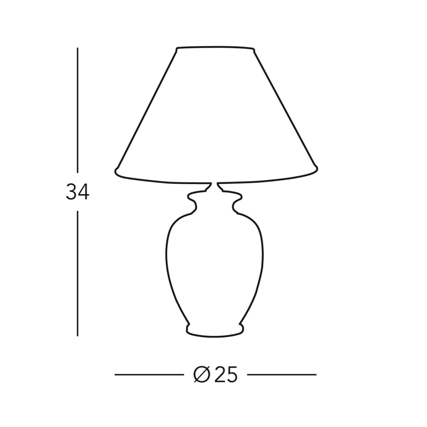 Kolarz 0014.73S - Tischleuchte GIARDINO 1xE27/60W/230V