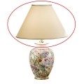 Kolarz 0014.S02 - Ersatz-Lampenschirm für die Tischlampe GIARDINO E27, Durchmesser 40 cm, beige