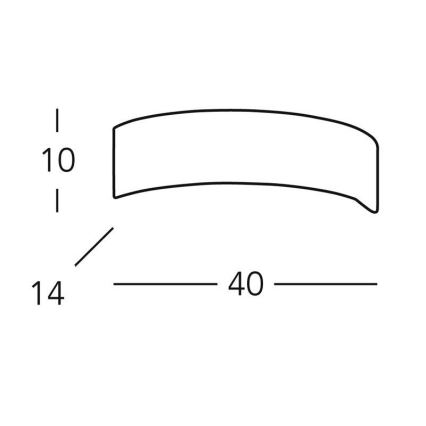 Kolarz 0291.61 - Wandbeleuchtung ARCO 1xG9/48W/230V