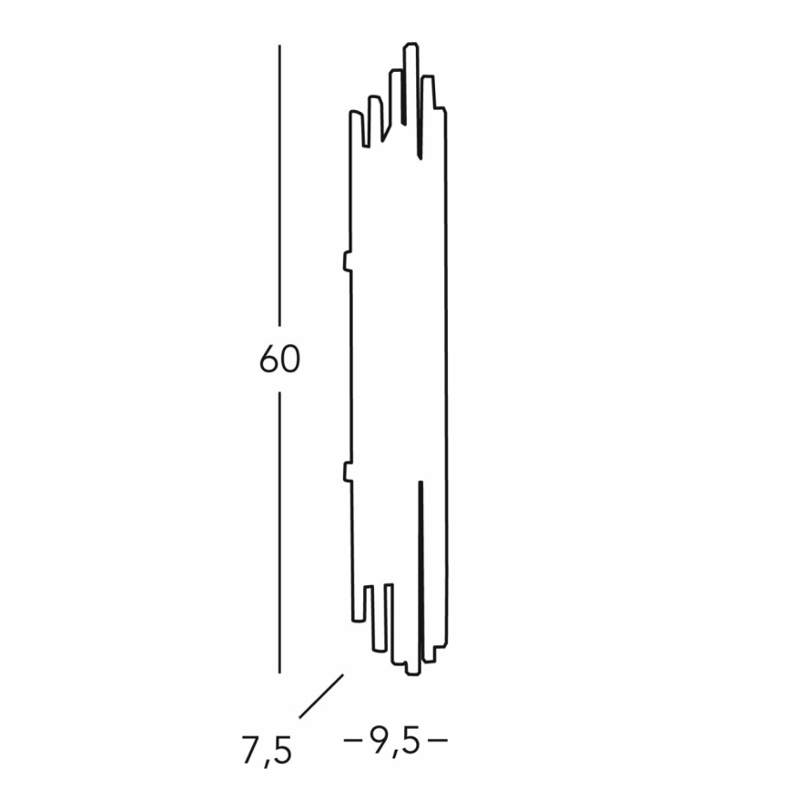 Kolarz 0342.63.5 - Wandleuchte ONTARIO 3xE14/40W/230V 60 cm glänzendes Chrom