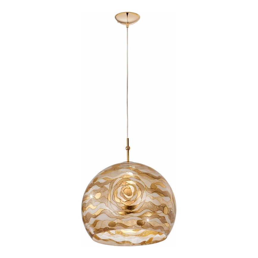 Kolarz 0392.31L.3.Aq.Ch - Hängeleuchte LUNA 1xE27/60W/230V 24K golden