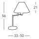 Kolarz 264.71.4 - Tischlampe HILTON 1xE27/60W/230V
