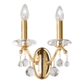 Kolarz 3234.62.3.KoT - Kristall-Wandleuchte CARMEN 2xE14/60W/230V 24 Karat Gold