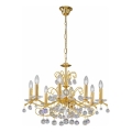 Kolarz 3234.88.3.KoT - Kristall-Kronleuchter an Kette CARMEN 8xE14/60W/230V 24K Gold