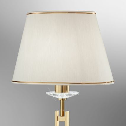 Kolarz 330.71.8C - Kristall-Tischleuchte IMPERIAL 1xE27/60W/230V golden/beige