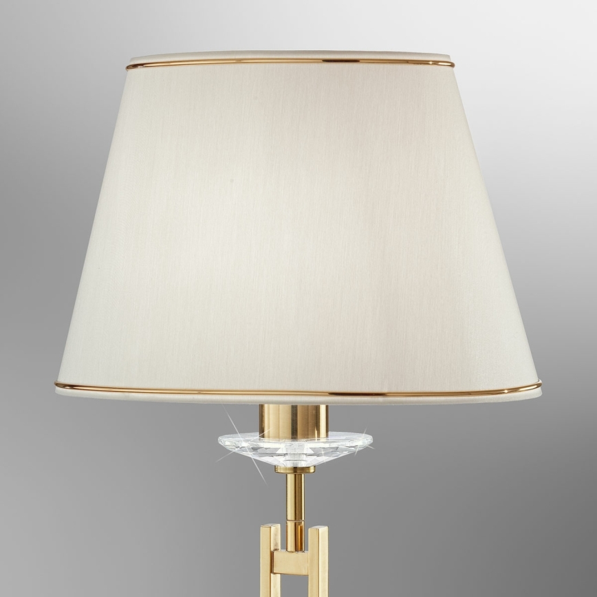 Kolarz 330.71.8C - Kristall-Tischleuchte IMPERIAL 1xE27/60W/230V golden/beige
